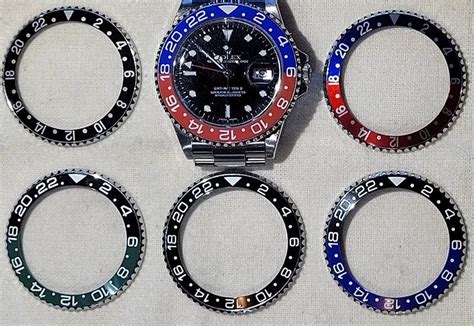 rolex gmt bezel insert sizes|Rolex gmt master bezel insert.